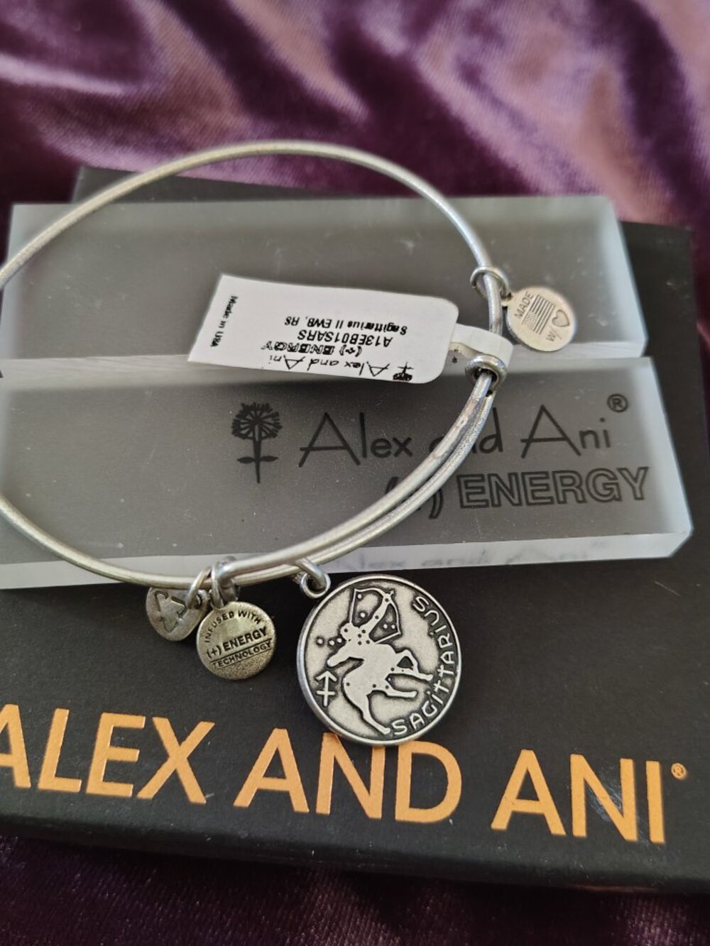 Alex and Ani Sagittarius Bracelet Bangle NWT 802